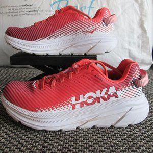 Women's Size 7  Hoka One One Rincon 2 - Hot Coral/White